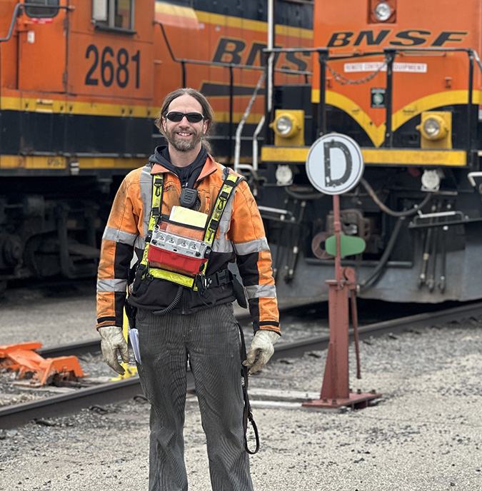 Kniert at the Grand Forks BNSF terminal