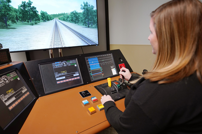 Locomotive simulators are based at the TTC and in the field. 